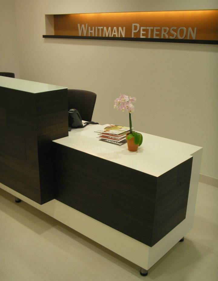 Custom reception desk