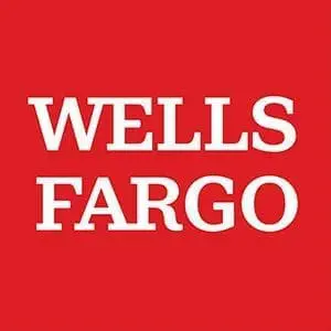 The image on this commercial landing page displays the Wells Fargo logo, with 