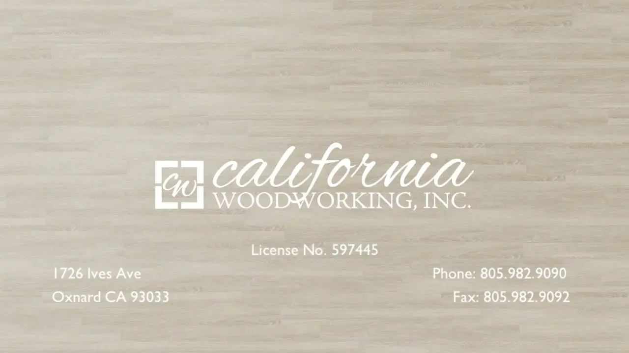 YouTube video thumbnail: California Woodworking – 'We Build Your Ideas'